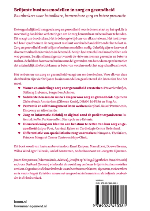 Briljante businessmodellen in zorg en gezondheid eBook