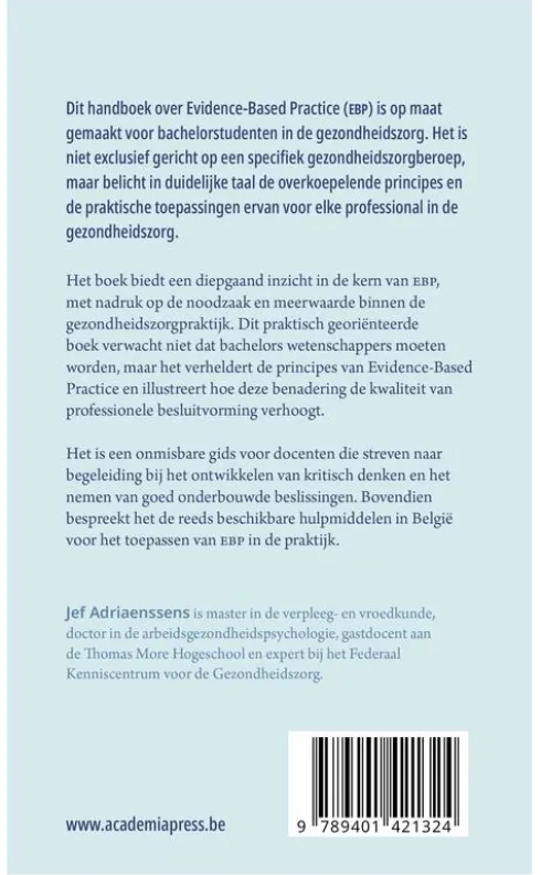 Evidence-based practice voor bachelors in de gezondheidszorg eBook