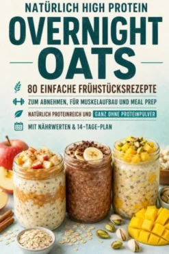 Natürlich High Protein: Overnight Oats -80 einfache Frühstücksrezepte zum Abnehmen, für Muskelaufbau und Meal Prep eBook