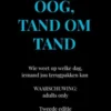Oog om oog, tand om tand eBook