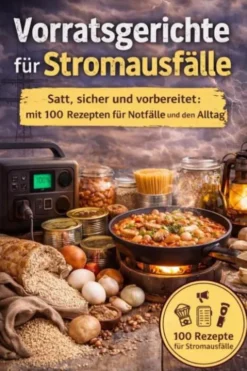 Vorratsgerichte für Stromausfälle :Satt, sicher und vorbereitet mit 100 Rezepten für Notfälle und den Alltag eBook